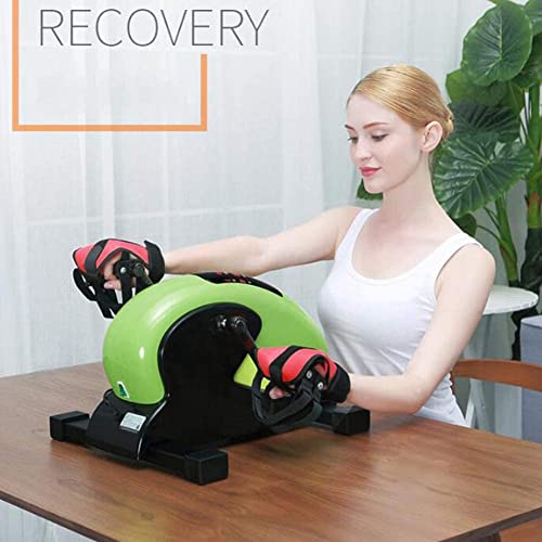 LUNEZY Rehabilitation Exercise Bike Foot Pedal Exerciser Foldable Portable Foot, Hand, Arm, Leg Exercise Pedaling Machine Folding Mini Stationary