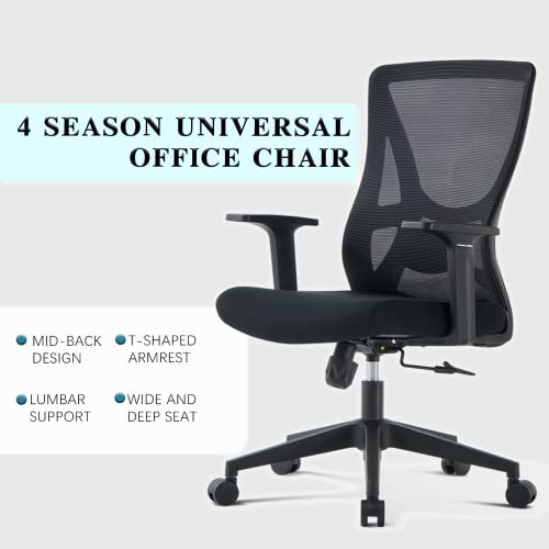 U2PICK Office Chair Mesh Back Adjustable Office Chair Ergonomic Swivel Chair, High Back Executive Office Chair with Lumbar Support Breathable Wid