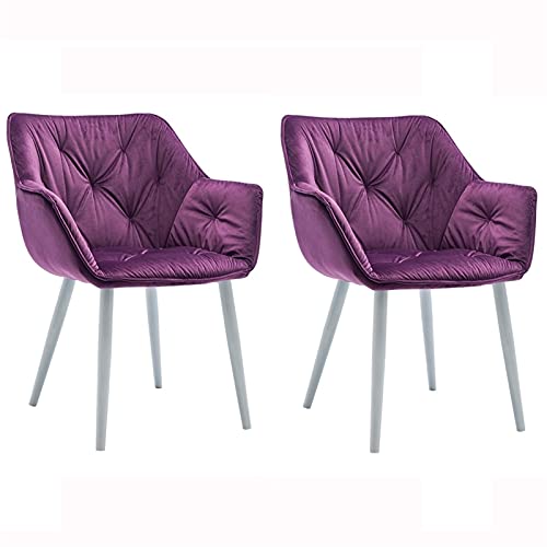 Modern Kitchen Dining Room Chairs Kitchen Dining Chairs Set Of 2 Velvet Seat and Backrests for Office Lounge Dining Kitchen Bedroom (Color : Pink