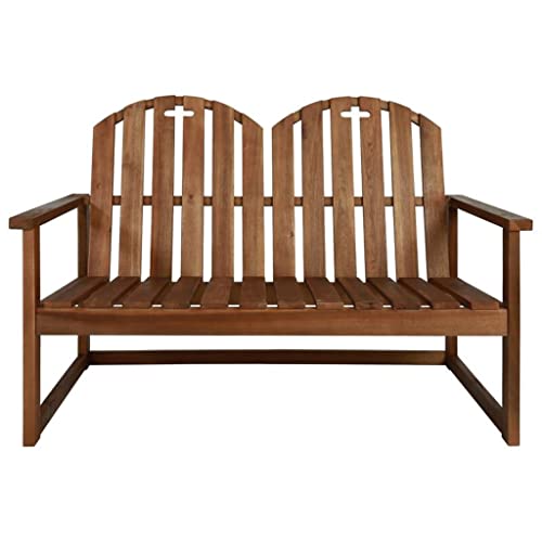 DLOETT 4 Piece Outdoor Lounge Set Solid Acacia Wood Outdoor Furniture Garden Set Acacia wood with an oil finish