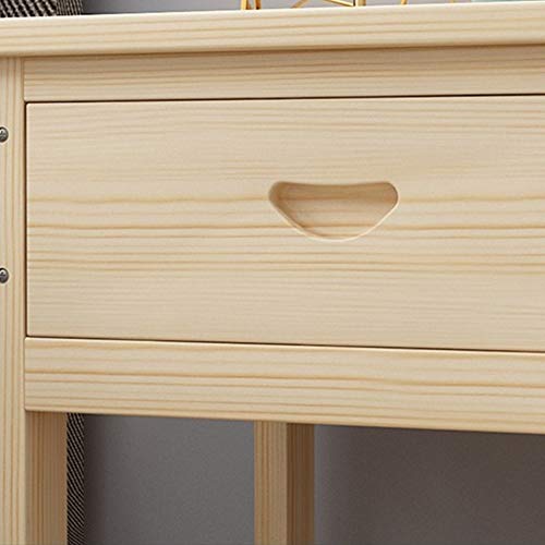JYDQM European Style Wooden Bedroom Furniture Bedside Cabinet, and Simple Bedside Cabinet with Drawers