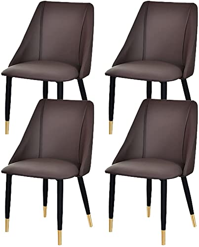 dining chair Office Reception Chairs Business Dining Chairs Set Kitchen Dining Chairs Set of 4 Matte Leather Upholstered Accent Chairs Modern Liv