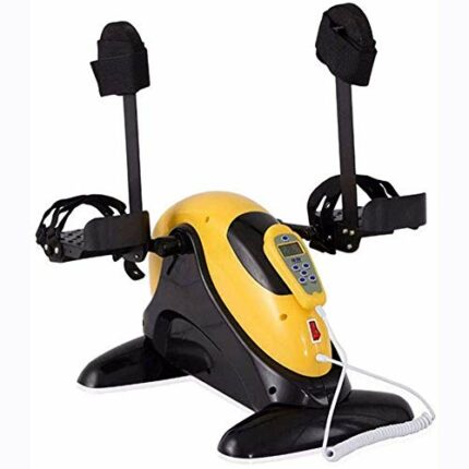 LUNEZY Pedal Exerciser, Arm and Leg Exercise Peddler Machine,Seated Exerciser Stationary Pedal Bike Portable Cycle Bike Gym Fitness Training