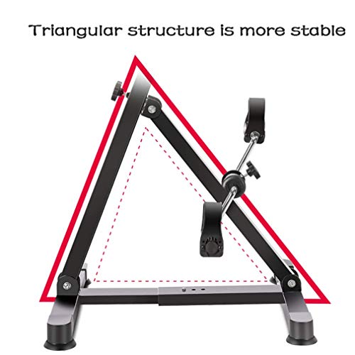 LUNEZY Rehabilitation Bicycle,Adjustable Resistance Home Office Mini Pedal Bike Upper and Lower Portable Pedal Trainer Bike Arm and Leg Exerciser