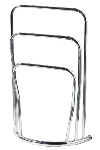 Premier Housewares 3-Tier Towel Rack - 58 x 26 x 84 cm, Silver