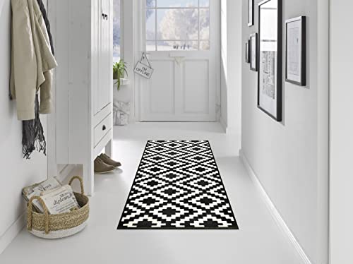 Wash + Dry Door Mat Surface: 100% Polyamide, black, 60 x 180