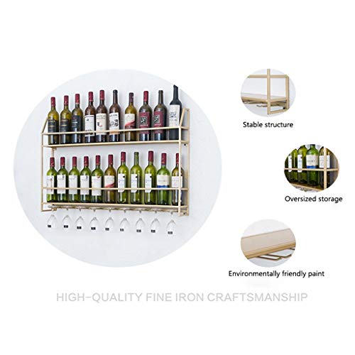 Metal Black Wall-Mounted Wine Glass Holder Stylish Simplicity Industrial Stylish Simplicity Champagne Glass Wine Glass Goblet Holder Bracket Red