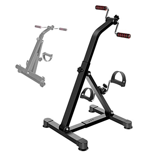 LUNEZY Rehabilitation Bicycle,Adjustable Resistance Home Office Mini Pedal Bike Upper and Lower Portable Pedal Trainer Bike Arm and Leg Exerciser