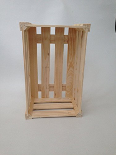 Decocraft WOODEN CRATE PLAIN WOOD DECOUPAGE BIG MAKE IT VINTAGE (PD31)