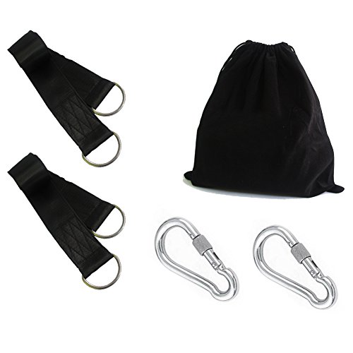 The Upgrade Welded Tree Swing Hanging Kit Holds 2100lbs, Easy & Fast Swing Hanger Installation to Tree- 2 Strap & Snap Carabiner Hook, Perfect fo