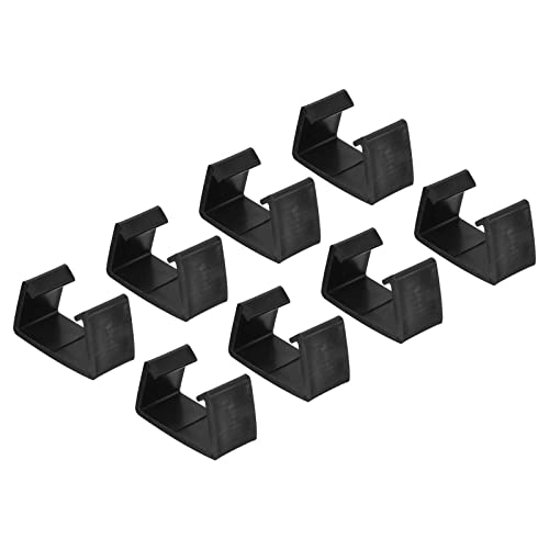 PATIKIL Patio Furniture Clips, 16 Pack Sofa Clamps Fixed Buckle Rattan Chair Fasteners for Outdoor Garden, Black