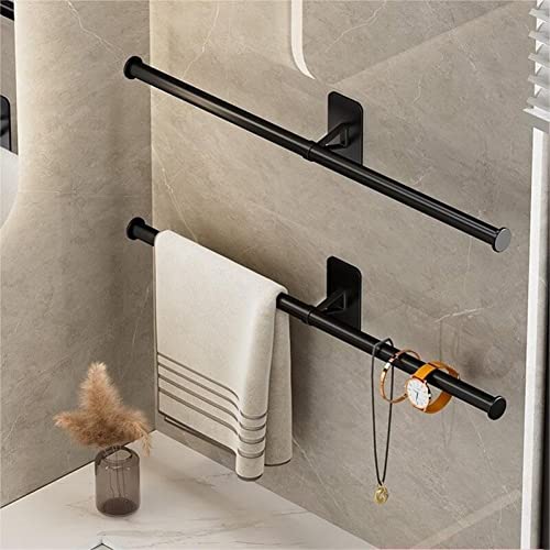 Metal Towel Rack Wall Hanging Rack Bath Towel Holder Bathroom Towel Bars Kitchen Storage Rack Bathroom Shelf