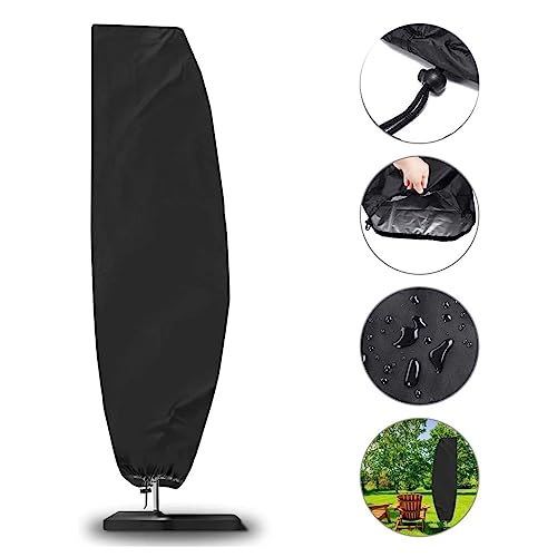 haqiu line Cantilever Parasol Cover Waterproof - Parasol Cantilever Cover Large Patio Umbrella Cover 265CM(50 * 70 * 40CM) (Cantilever 265x40/70/