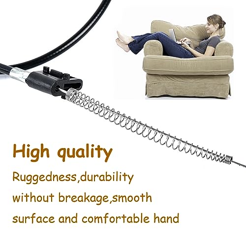 jeufun 1 Pcs Metal Recliner Replacement Parts Cable,Universal Recliner Cable Pull Handle Replacement Parts Chair Cable,Sofa Chair Couch Release L