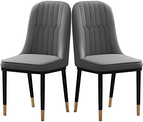 dining chair Dining Chairs Set - Corner Kitchen Counter Chairs, Kitchen Dining Room Chairs Set of 2 Modern PU Water Proof Leather High Back Soft