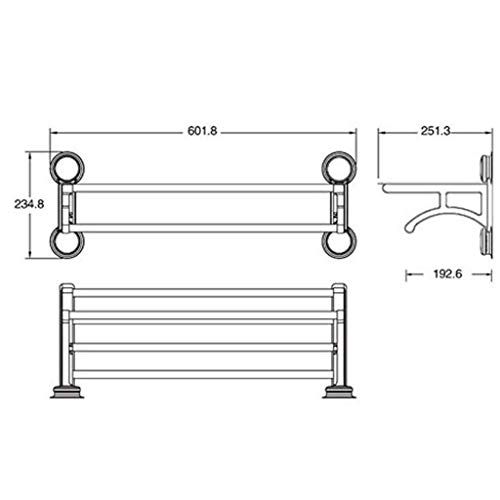 N/A Towel Rack Towel Bar with Hook Angle Hand Towel Rack, Bathroom Towel Hanger with Single Robe