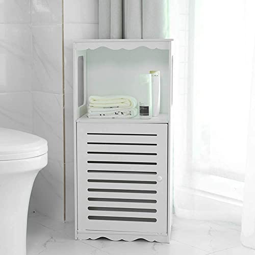 Column Bathroom Cabinet Tall Bathroom Cabinet Freestanding Bathroom Storage White Dresser, Narrow Storage Cabinet, Storage Cupboard Floor Standin