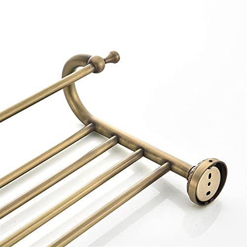 HIGOH Towel Racks,Bathroom Towel Rack Wall Mounted Towel Holder,Brass Bronze Bathroom Accessories Towel Shelf,Towel Holder,Wall Mounted Brass Tow