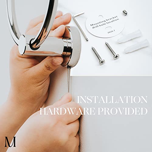 Marmolux Acc - Chrome Towel Ring - Hand Towel Holder for Bathroom Hand Towel Racks Wall Mount Bathroom Hardware - Simple Round Towel Hanger Heavy