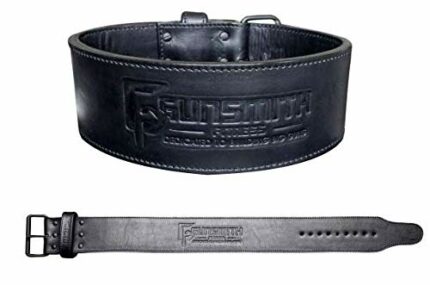 Gunsmith Fitness Apex Lifting Belt - Ultra Premium Handmade, All Black Olympic & Powerlifting