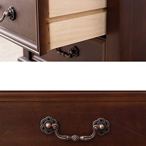 LUKEO Solid Wood Bedside Table Simple and Small Locker, Bedroom Mini Bedside Table