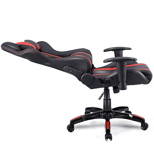Homoyoyo Racing Gaming Chair 180 Degree Seat Angle Adjustment Racing Chair Angel Adjuster Gaming Chair Adjustable Armrest Racing Seat Back Angle