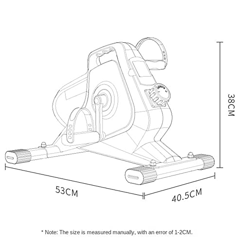 Under Desk Elliptical Machine, Adjustable 8 Speeds Elliptical Trainer with LED Display, Seated Pedal Exerciser, Compact Portable Elliptical Stepp