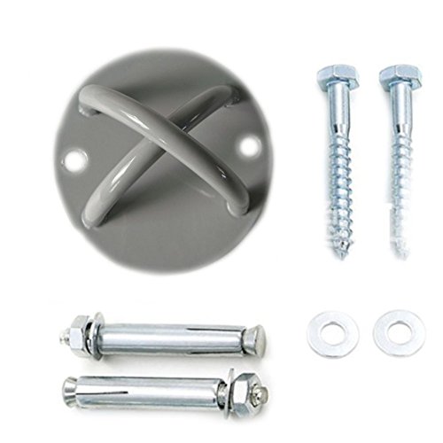 HUANGXING - Ring Swing Aerial Suspension Trainer, (2 Expansion Screws + 2 Self Tapping Screws)