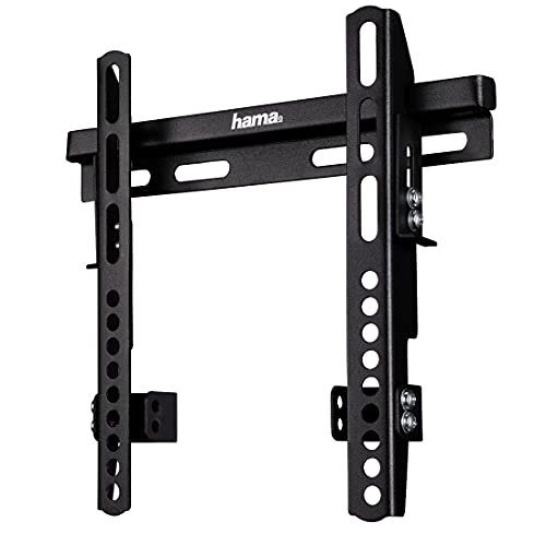 Hama 96099 Fix L TV Wall Mount for 19 to 48 Inch Televisions, Maximum Load 60 kg VESA 200 x 200, Black