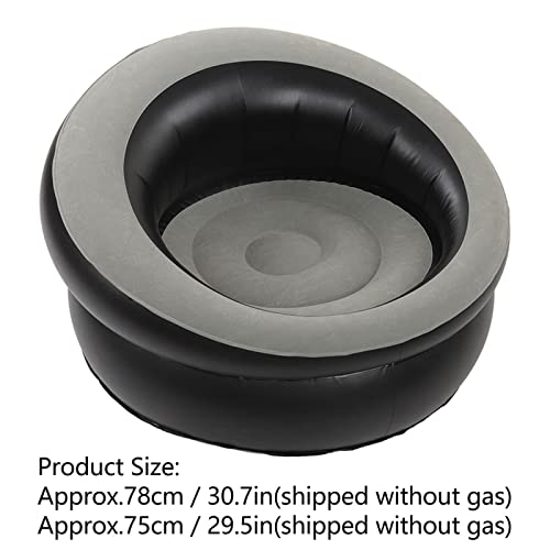 Inflatable Chair, Air Sofa Outdoor Inflatable Sofa Chair, Inflatable Couch Flocking Simple Sofa for Living Room Bedroom Reading Room Camping Offi