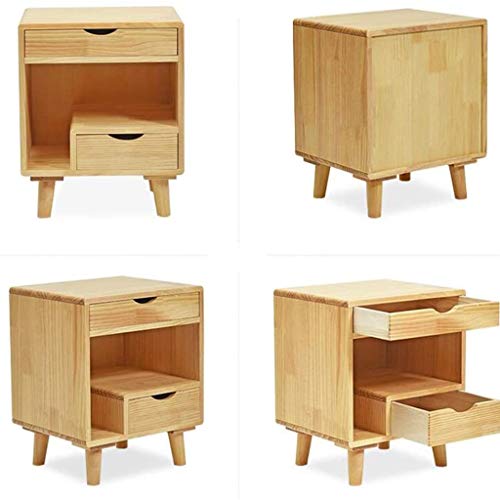 JYDQM Nightstand with 2 Drawers,Bedside Furniture Table Dresser for Home, Office, College Dorm