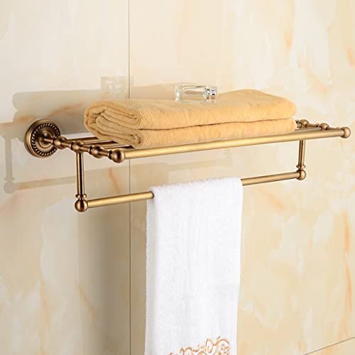 HIGOH Towel Racks, Bathroom Towel Rack Wall Mounted Towel Holder,Bathroom Accessories,Brass Tower Rack,Wall Mount Bathroom Towel Holder