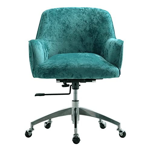 Warmiehomy Desk Chair Velvet Office Computer Chair Ergonomic Swivel Chair Executive Chair Adjustable Height Comfy Arm Chair For Home Office Livin