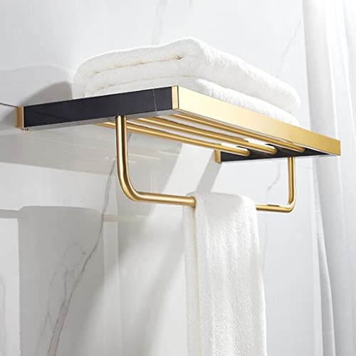 HIGOH Towel Racks,Bathroom Towel Rack Wall Mounted Towel Holder,Bathroom Accessories,Brushed Bathroom Shelf,Towel Rack,Towel Hanger,Towel Holder,