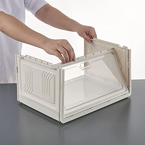 SDFGH Shoe Box Drawer Dormitory Shoe Organizer Shoe Cabinet Folding Space Saving Shoe Cabinet (Color : Argento, Size : 27 * 20 * 37.5cm)