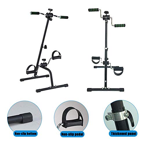 LUNEZY Portable Pedal Exercise Bike Arm And Leg Exerciser, Fitness Equipment for Seniors And Elderly, Physical Therapy Leg Exercisers