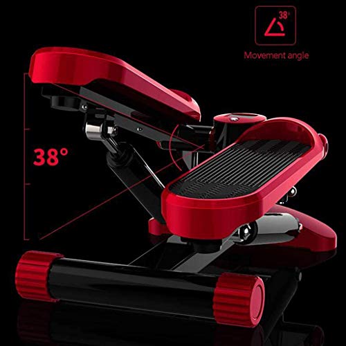 LLRYN Fitness Mini Stepper with Band, Household Gym Hydraulic Mute Stepper Multi-Function Pedal Indoor Sports Stepper Legs