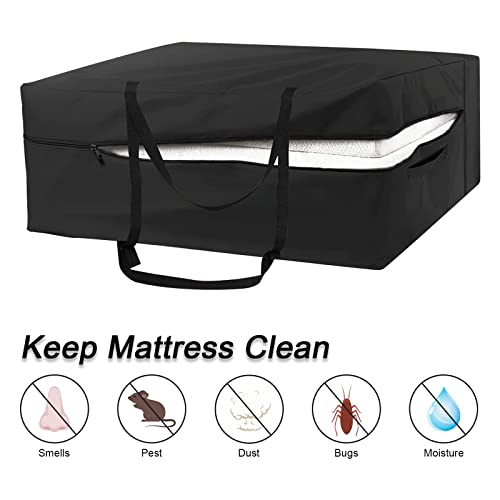 Hohong Folding Mattress Storage Bag for Milliard 10cm Folding Mattress,Tri Folding Mattress Carry Case Tri-Fold Guest Bed Mattress Bag-80x66x33cm
