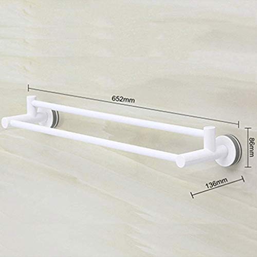 N/A Towel Bar Suction-Cup Towel Rack Hole-Free Toilet Corner Hanging Rod Adhesive, Drill Free Towel Hanger,Bath Towel Rack,Wall Mount