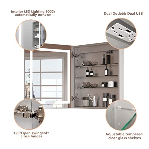 LOVMOR Cabinet, Aluminum Glass, White, 2430 INCH
