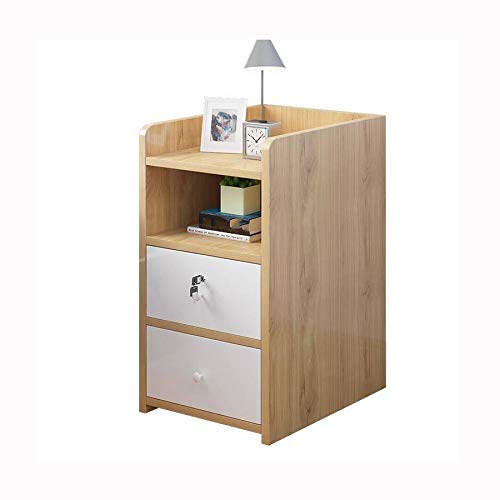 JYDQM Creative Solid Wood Coffee Table Bedside Table, Household Bedside Table Bedside Table Bedroom Storage Furniture