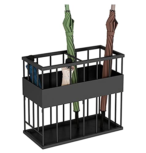 OUSIKA Umbrella Stands,Umbrella Holder Metal Umbrella Stand with Drip Tray Iron Umbrella Rack Hotel Lobby Umbrella Storage Bucket Umbrella Holder