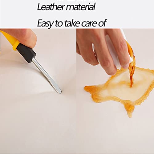 Kitchen Dining Room Furniture Chairs Kitchen Dining Chairs Water Proof Leather Side Chair with Carbon Steel Legs High Back Padded Soft Seat Livin