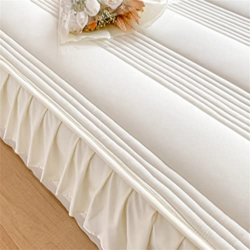 FKSDHDG Cotton Clip Bed Hat Single Piece Summer Style Thickened Bed Cover Mattress Protection Cover Bed Cover (Color : D, Size : 180 * 200CM)