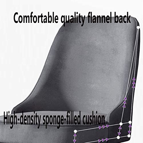 dining chair Office Reception Chairs Business Dining Chairs Set Kitchen Dining Chairs Set of 4 Flannel Soft Cushion Metal Legs Slip Feet for Offi