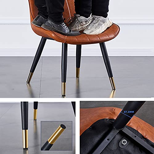 Kitchen Dining Room Furniture Chairs Dining Chairs Set Of 6 Kitchen Chairs with PU Cushion Seat Back, Modern Mid Century Living Room Side Chairs