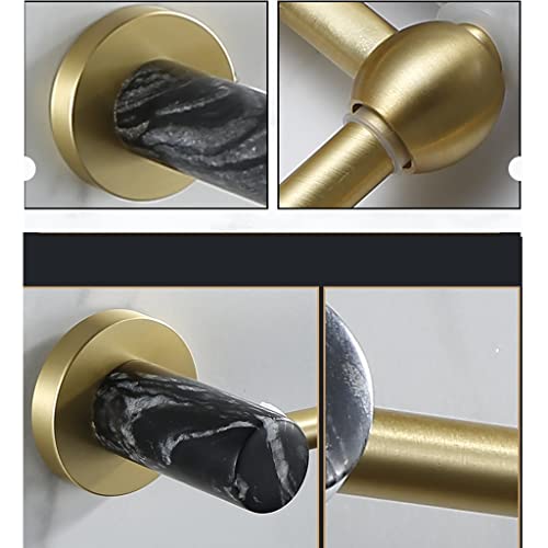 HIGOH Towel Racks,Towel Rail for Bathroom,Brushed Towel Bar Wall Mounted Bathroom Accessory Towel Holder Rod Hand Towel Holder/Single Rod Towel R