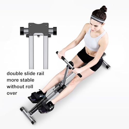 HAWEWE Hydraulic Rowing Machine For Home Use Resistance Adjustable Rower Machine With LCD Monitor Cardio Equipment Home Gym 330lbs Weight Max Cap