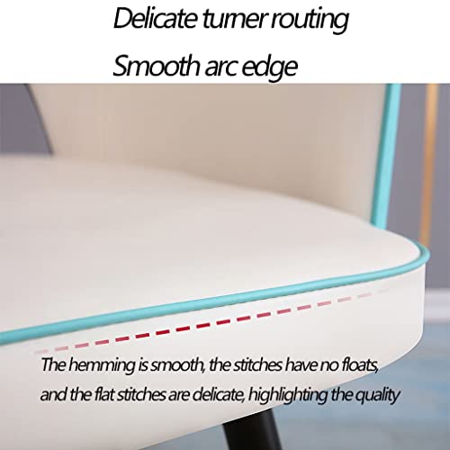 Kitchen Dining Room Furniture Chairs Kitchen Dining Chairs Water Proof Leather Side Chair with Carbon Steel Legs High Back Padded Soft Seat Livin