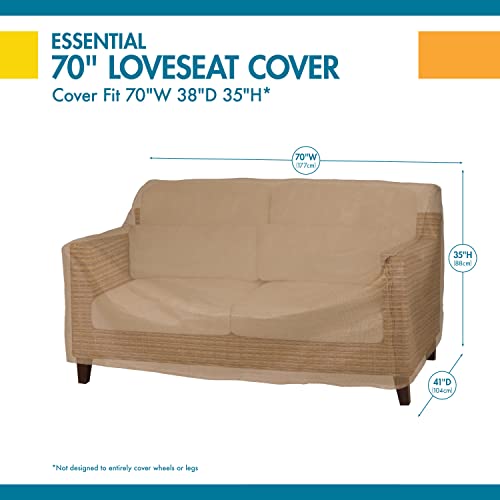 Duck Covers Essential Patio Loveseat Cover, 70-Inch